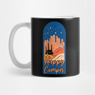 Happy Camper Camping with Dog Mug